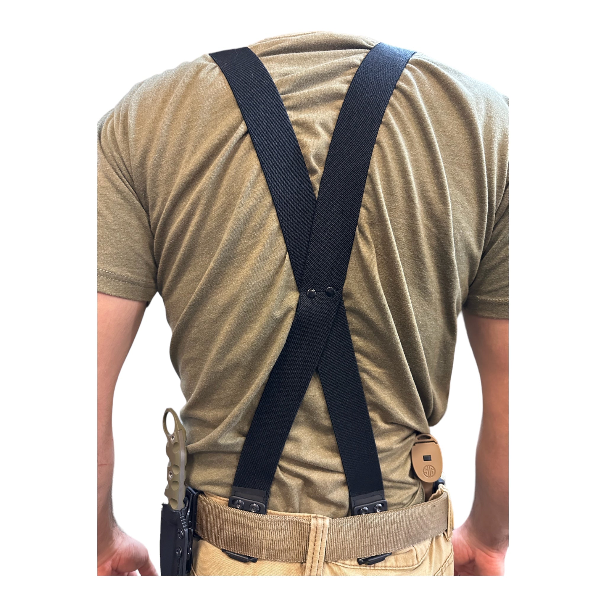 Mens Suspenders Elastic Adjustable 4 Strong Clips Suspender Trousers Braces  Pants Holder | Discounts Everyone | Temu